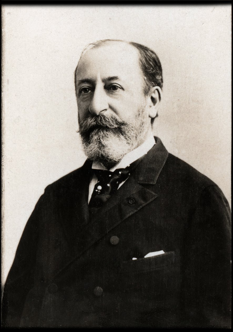 Camille Saint Saens（1835-1921）的肖像，法国作曲家，风琴师，指挥和钢琴家。 作者 法国摄影师