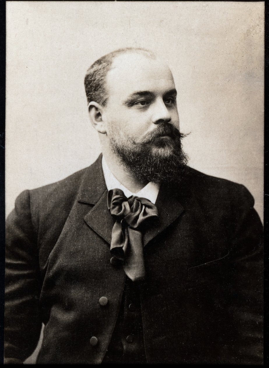 Charles Causse（1862-1905）的肖像，法国作家。 作者 法国摄影师