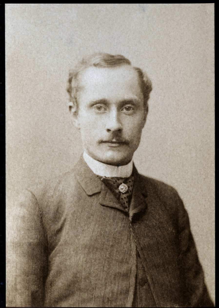 Charles Gustave Auguste le Bargy（1858-1936）的肖像，法国演员和电影导演。 作者 法国摄影师