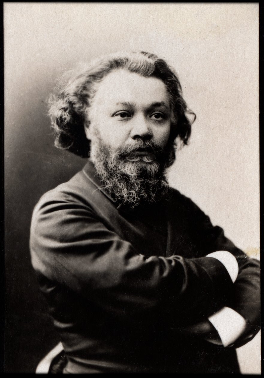 Clovis Hugues（1851-1907）的肖像，法国诗人，记者，剧作家和小说家。 作者 法国摄影师