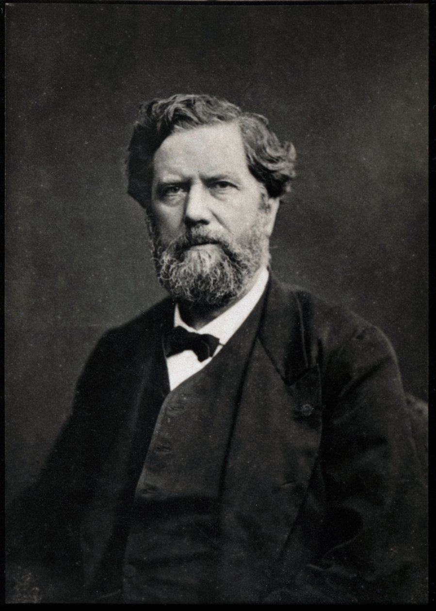 Edme Felix Alfred Vulpian（1826-1887）的肖像，法国医生和神经病学家。 作者 法国摄影师