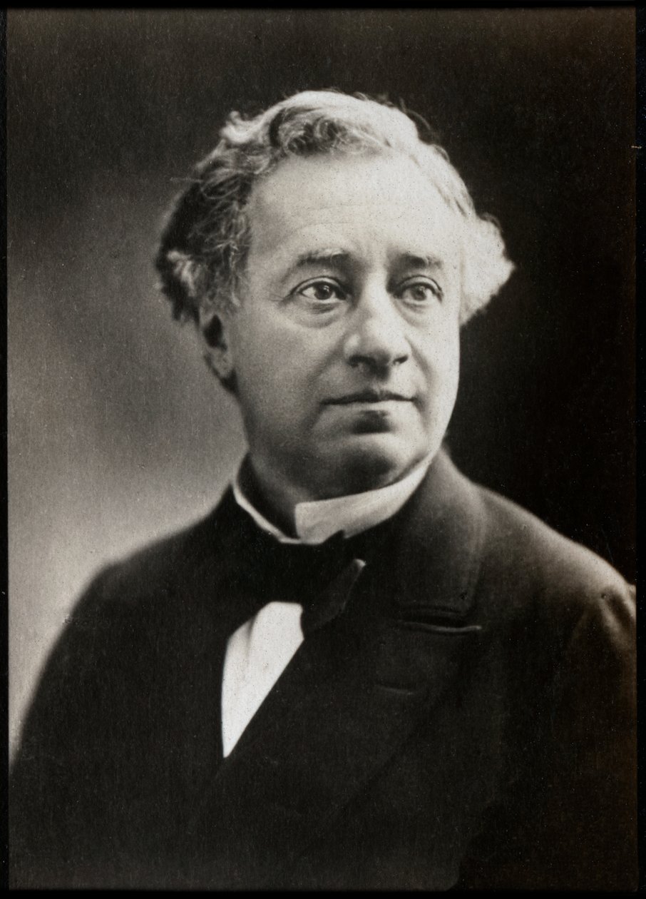Edmond Got（1822-1901）的肖像，法国演员。 作者 法国摄影师