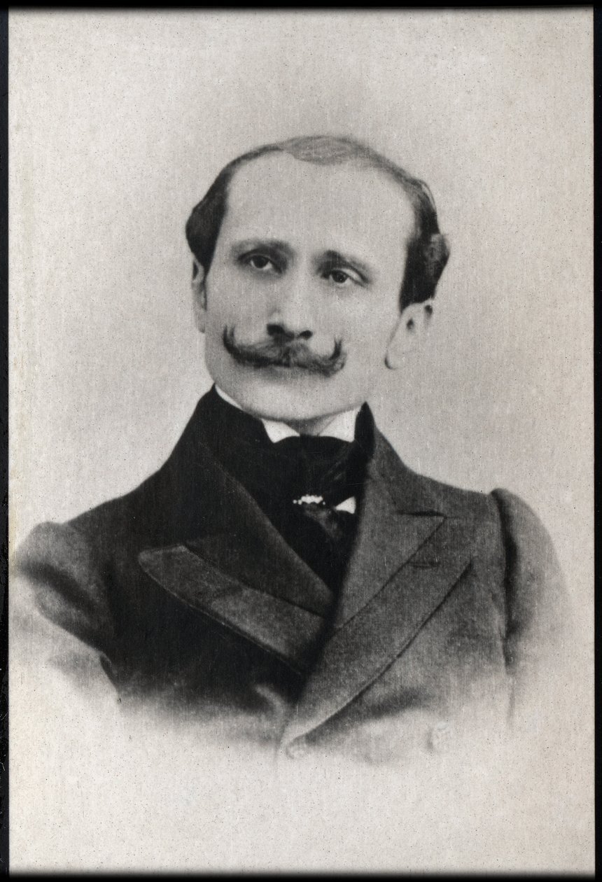 Edmond Rostand（1868-1918）的肖像，法国诗人兼剧作家。 作者 法国摄影师