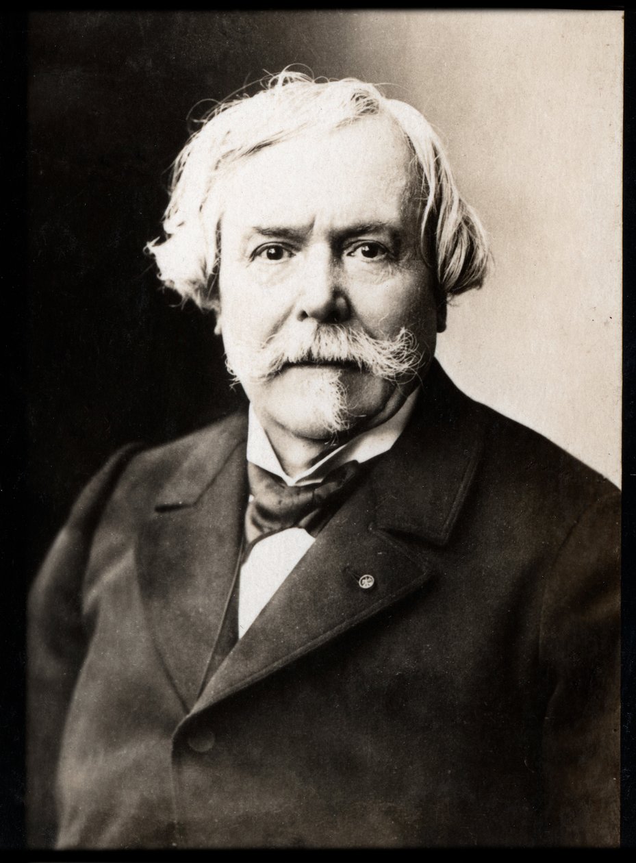 Edmond de Goncourt（1822-1896）的肖像，法国作家和Academie Goncourt的创始人。 作者 法国摄影师