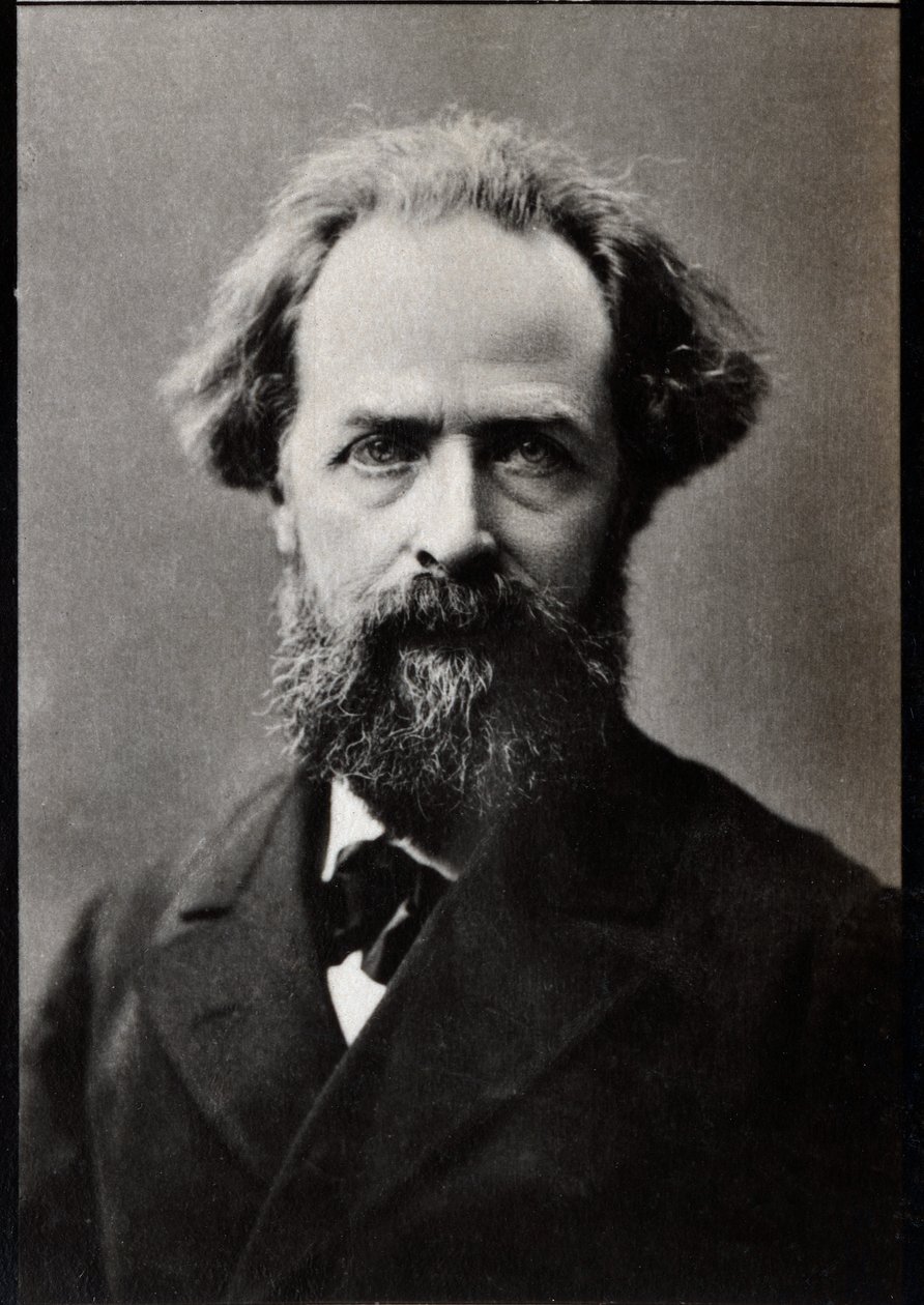Elysee Reclus（1830-1905）的肖像，法国地理学家，作家和无政府主义者。 作者 法国摄影师