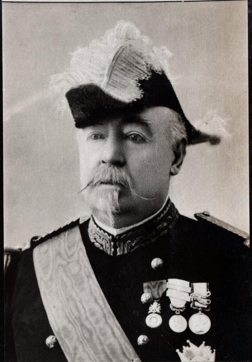 Felix Gustave Saussier（1828-1905）的肖像，法国将军。 作者 法国摄影师