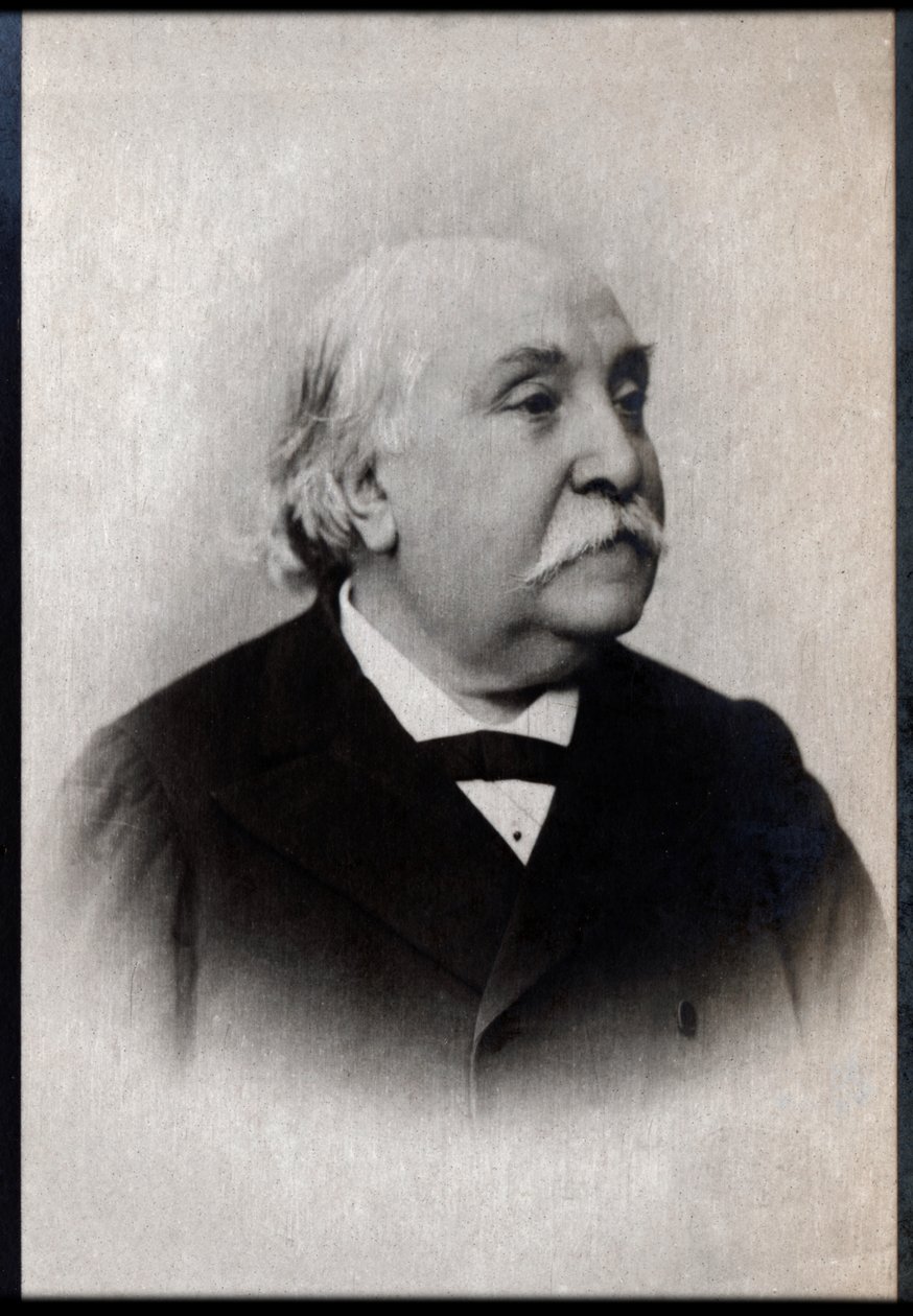 费迪南德法布尔（1827-1898）的肖像，法国作家。 作者 法国摄影师