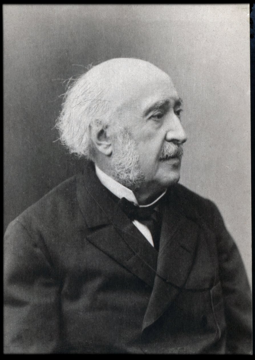 弗朗索瓦·朱尔斯·瑞士（Jules Simon）（1814-1896）的肖像，法国政治家和哲学家。 作者 法国摄影师