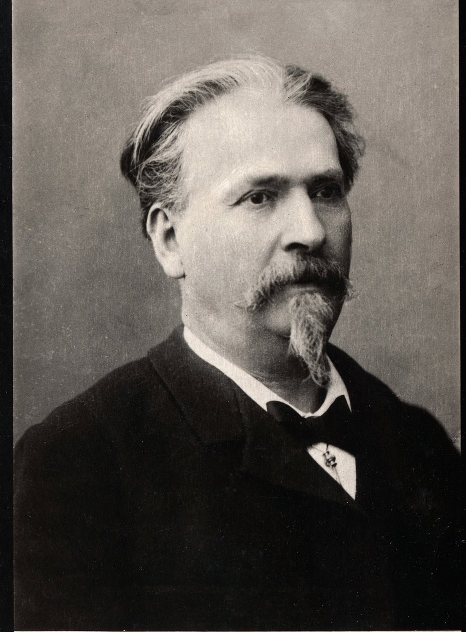 弗雷德里克米斯特拉尔（1830-1914）的肖像，法国作家和诗人。 作者 法国摄影师