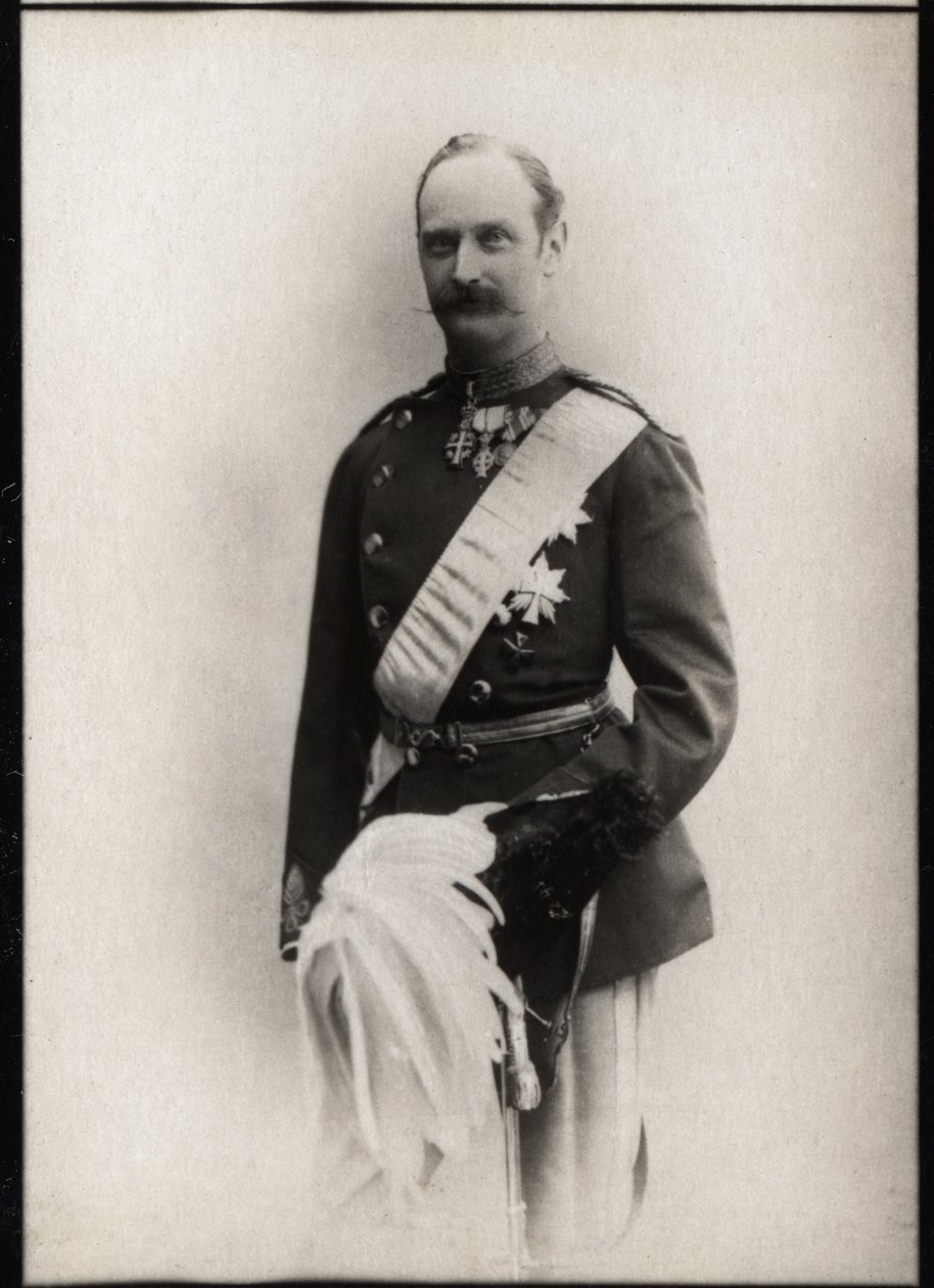 丹麦弗雷德里克八世（1843-1912），丹麦国王的肖像。 作者 法国摄影师