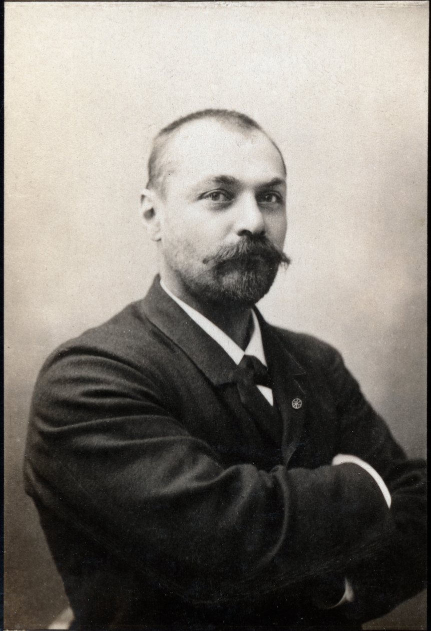 Gabriel Bonvalot（1853-1933）的肖像，法国探险家。 作者 法国摄影师