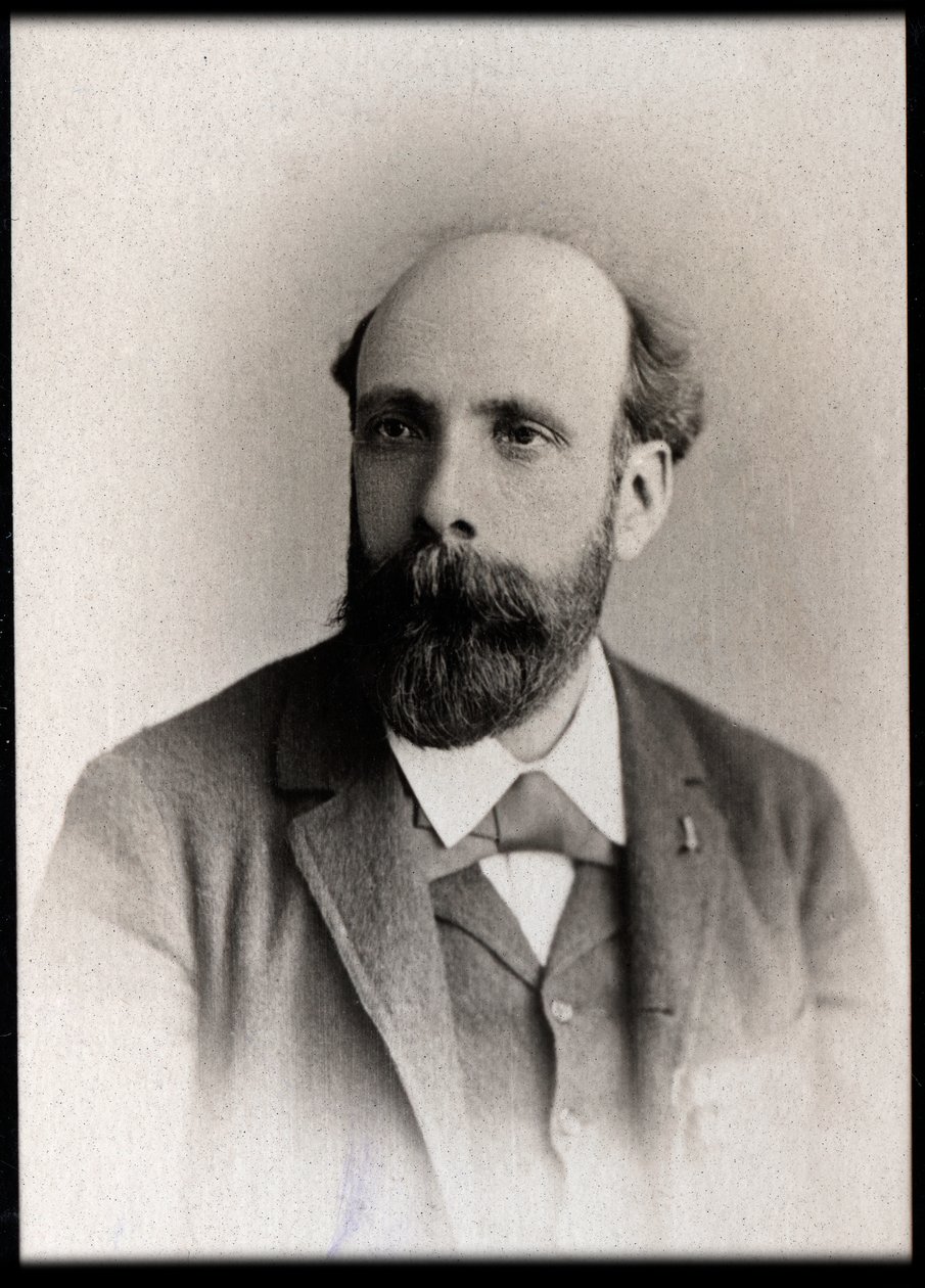 Gaston Salvayre（1847-1916）的肖像，法国作曲家。 作者 法国摄影师
