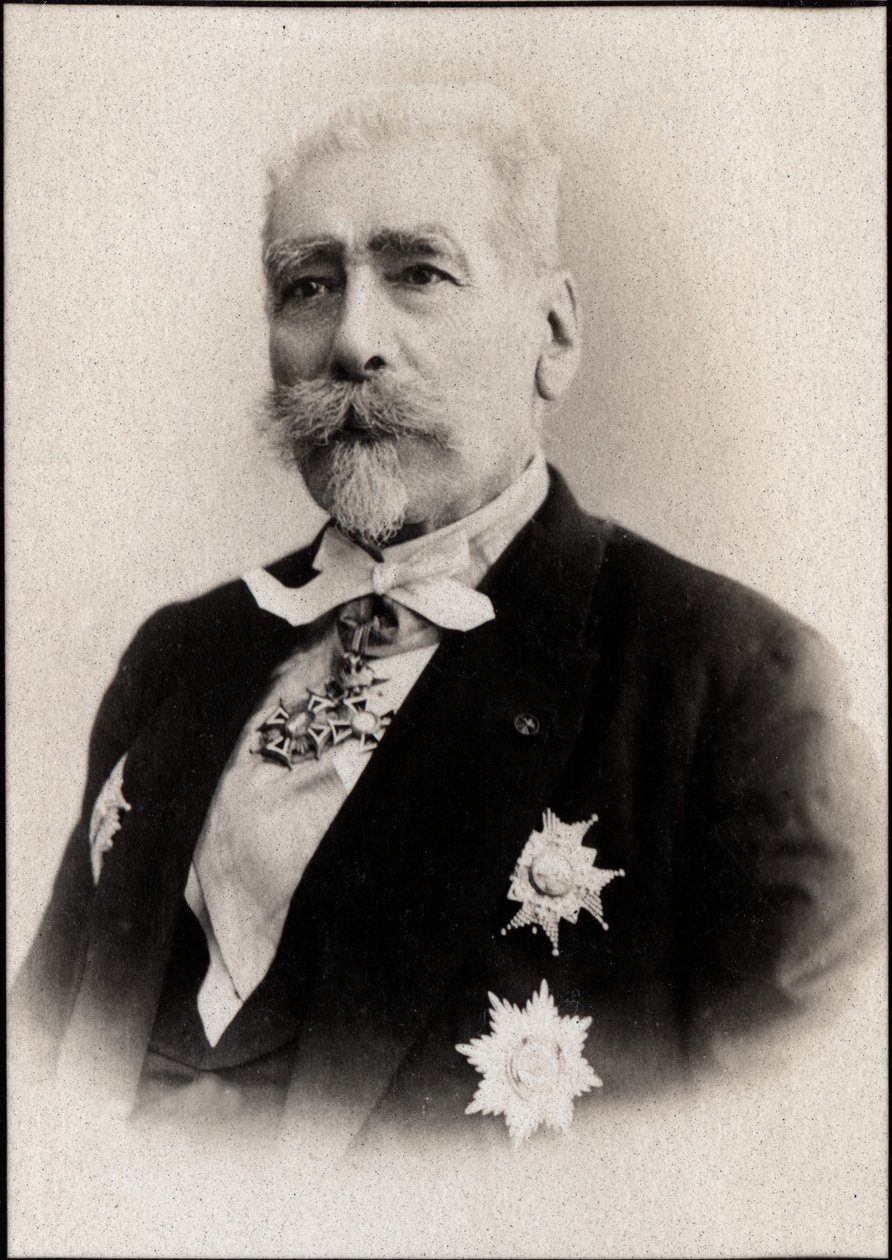 Francois Charles du Barail将军（1820-1902）的肖像，法国少将和政治家。 作者 法国摄影师