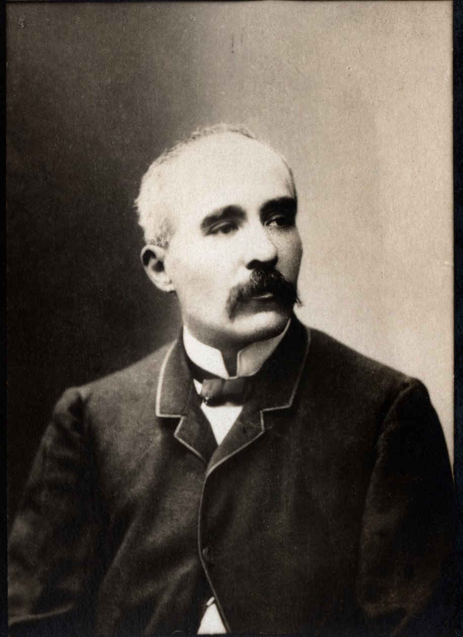 Georges Clemenceau（1841-1929）的肖像，法国政治家和记者。 作者 法国摄影师