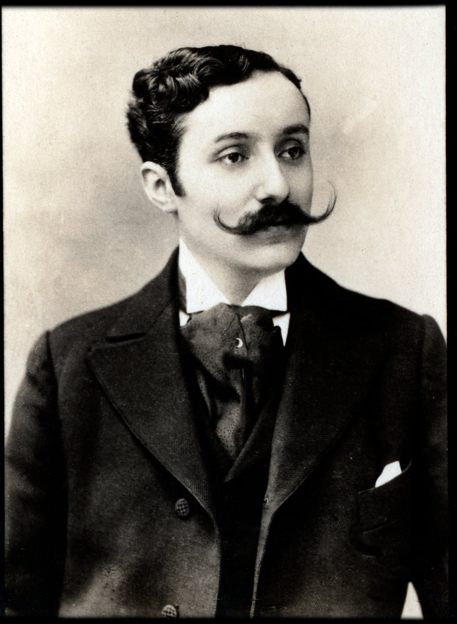 Georges de Porto Riche（1849-1930）的肖像，法国戏剧家和小说家。 作者 法国摄影师