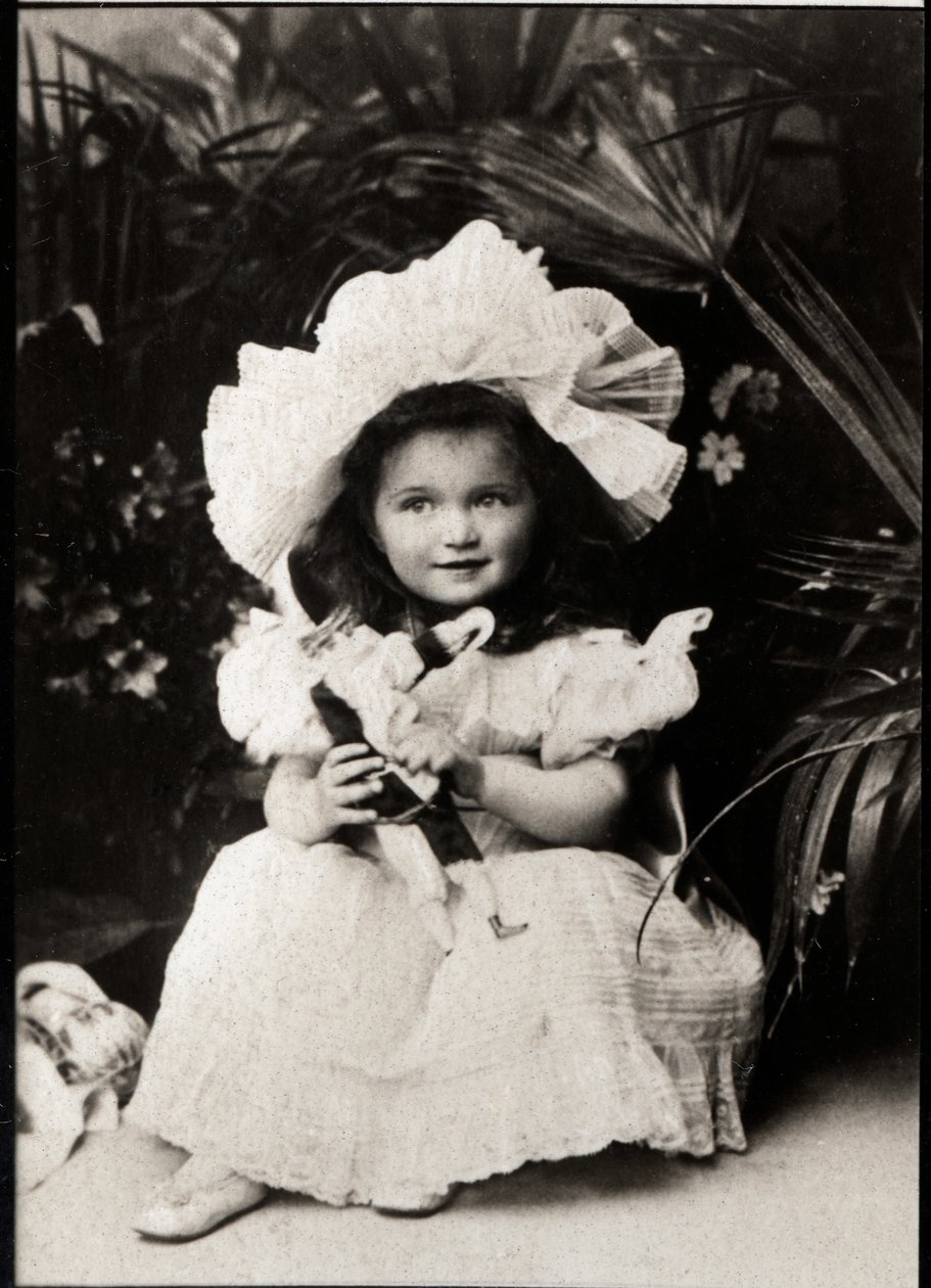 俄罗斯大公夫人奥尔加Nikolaevna Romanova（1897-1918）的画像。 作者 法国摄影师