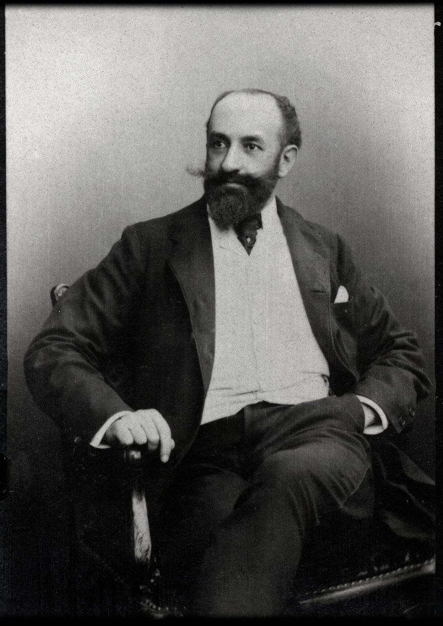 法国作家雅克·诺曼德（1848-1931）的肖像。 作者 法国摄影师