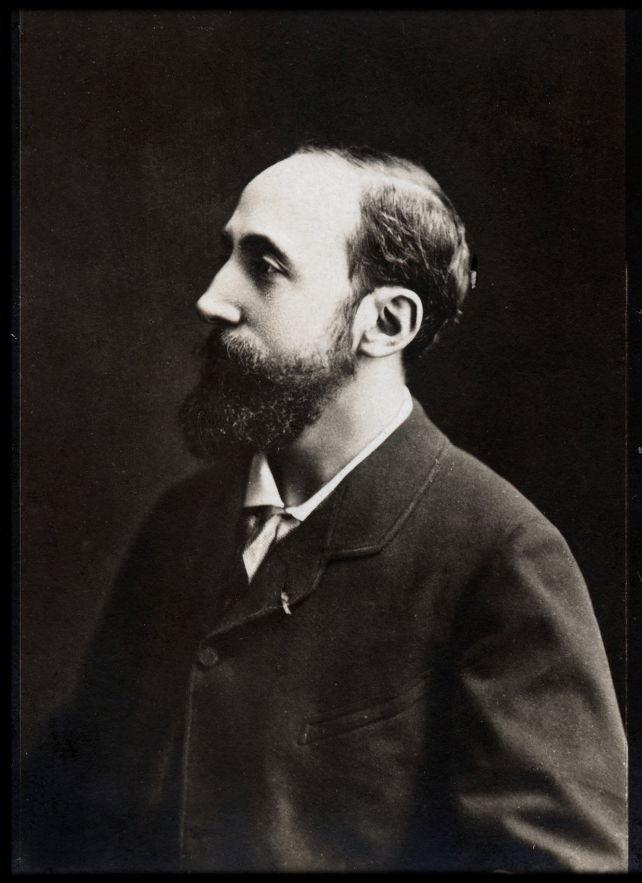 法国作家Jules Claretie（1840-1913）的肖像。 作者 法国摄影师