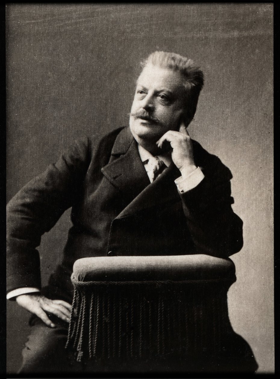 Jules Danbe（1840-1905）的肖像，法国指挥。 作者 法国摄影师