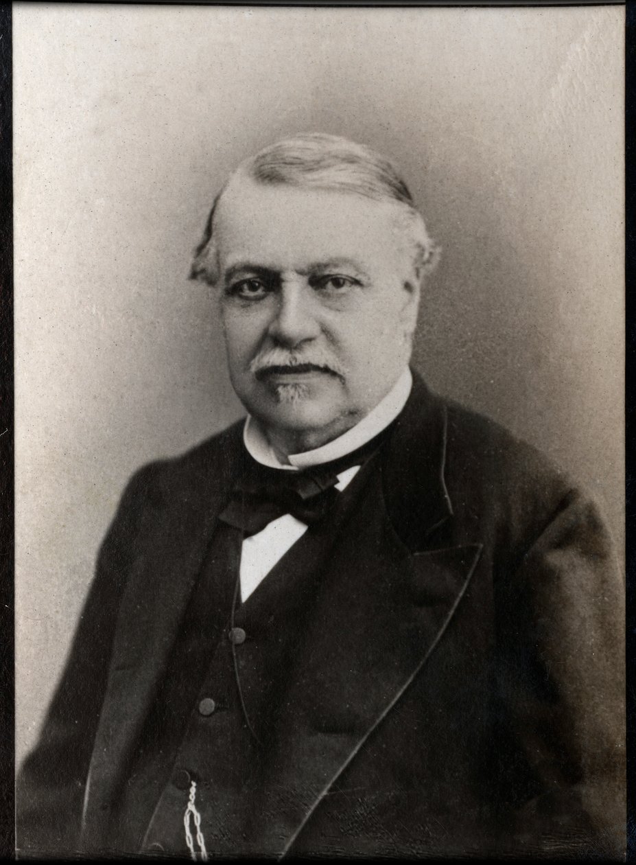 Leon Say（1826-1896）的肖像，法国政治家和经济学家。 作者 法国摄影师
