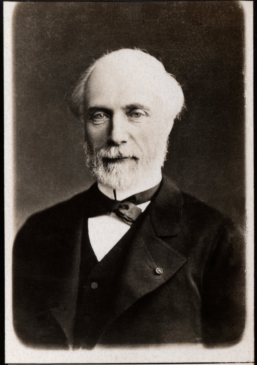 Louis Charles de Saulces de Freycinet（1828-1923）的肖像，法国政治家。 作者 法国摄影师