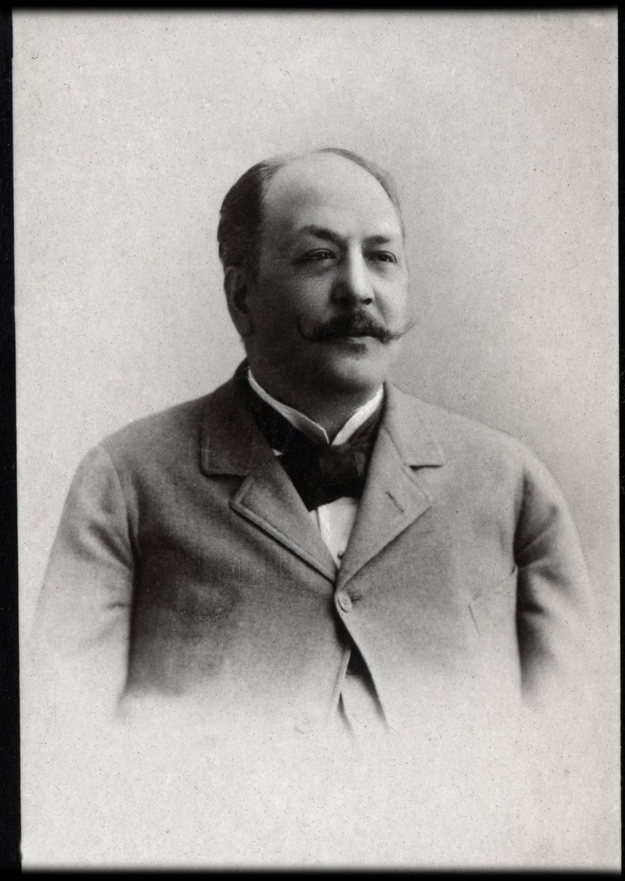 法国作曲家Louis Varney（1844-1908）的肖像。 作者 法国摄影师