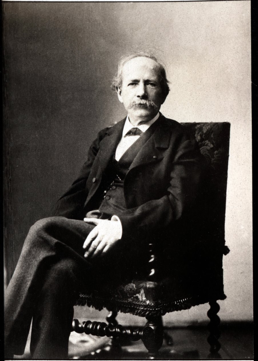 Marcellin Berthelot（1827-1907）的肖像，法国化学家和政治家。 作者 法国摄影师