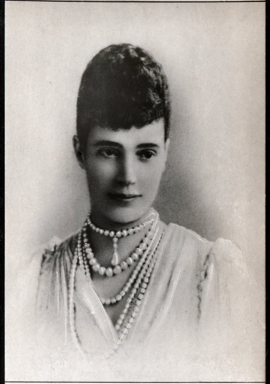 Maria Feodorovna（1847-1928）的画像，俄罗斯皇后的配偶。 作者 法国摄影师