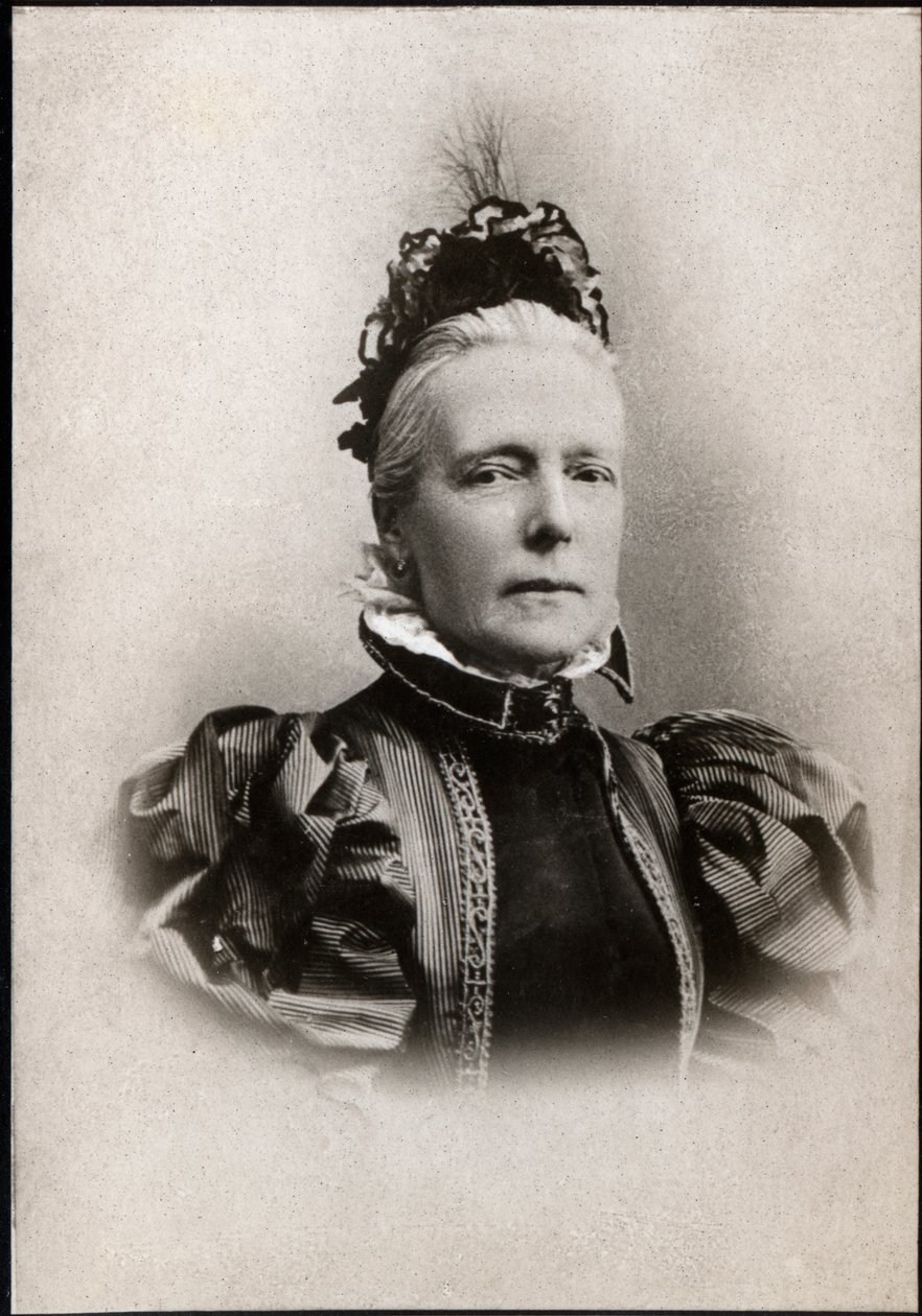 奥地利玛丽亨丽埃特（1836-1902）的肖像，比利时女王。 作者 法国摄影师