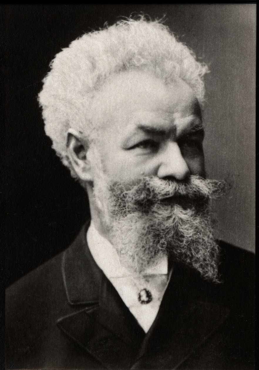 Mihaly Munkacsy（1844-1900），匈牙利画家的肖像。 作者 法国摄影师