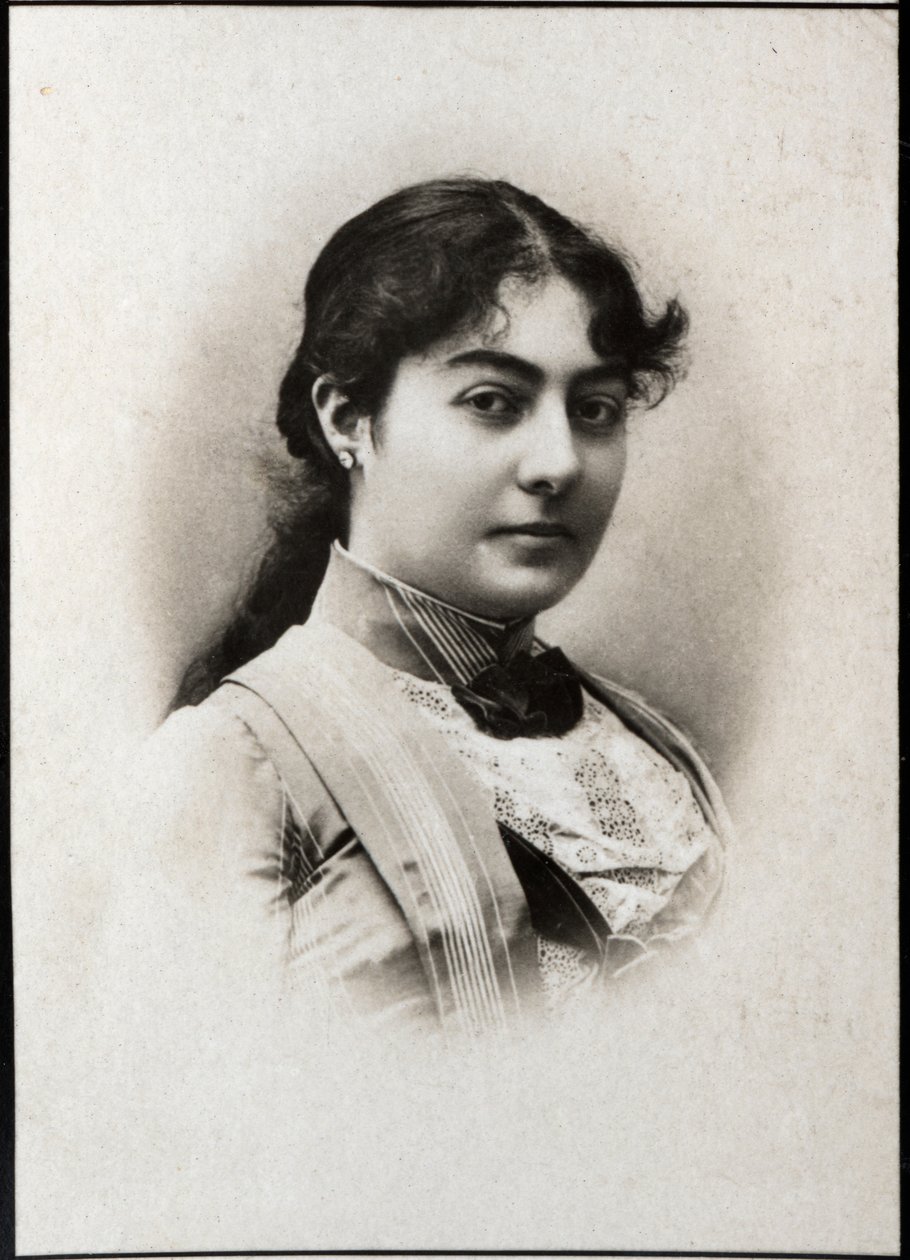 塞尔维亚娜塔莉的肖像（1859-1941），塞尔维亚女王的配偶。 作者 法国摄影师