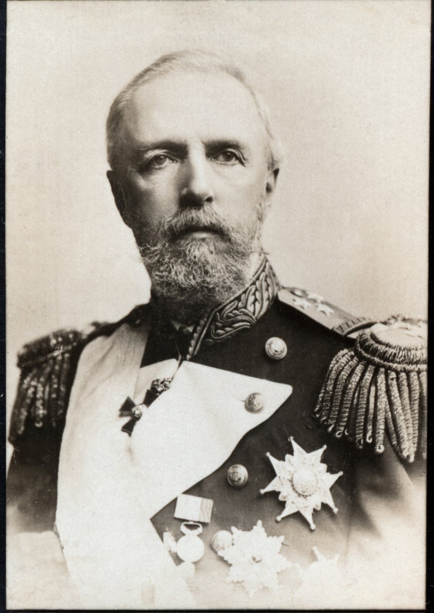瑞典奥斯卡二世（1829-1907），瑞典国王和挪威国王的肖像。 作者 法国摄影师