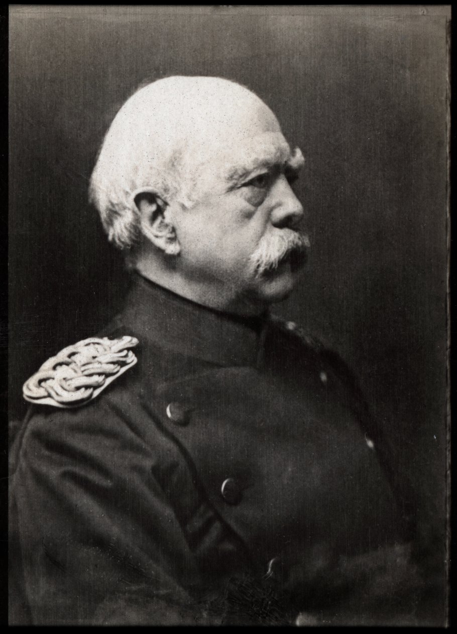 Otto von Bismarck（1815-1898）的肖像，德国普鲁士政治家。 作者 法国摄影师