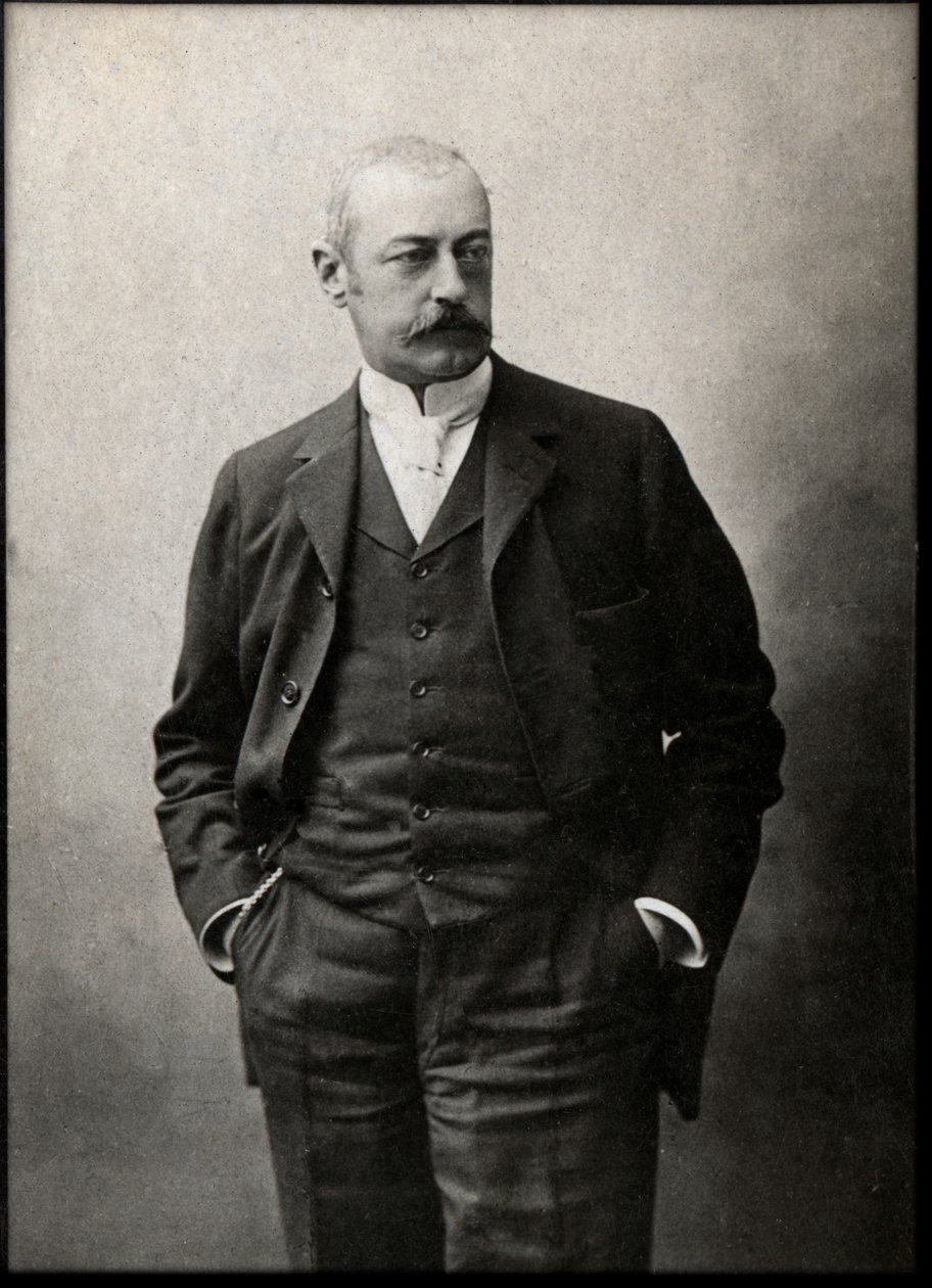 Pierre Waldeck Rousseau（1846-1904）的肖像，法国政治家。 作者 法国摄影师
