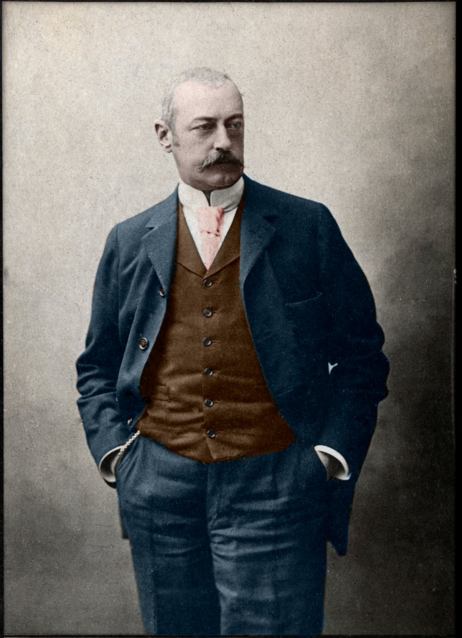 Pierre Waldeck Rousseau（1846-1904）的肖像，法国政治家。 作者 法国摄影师