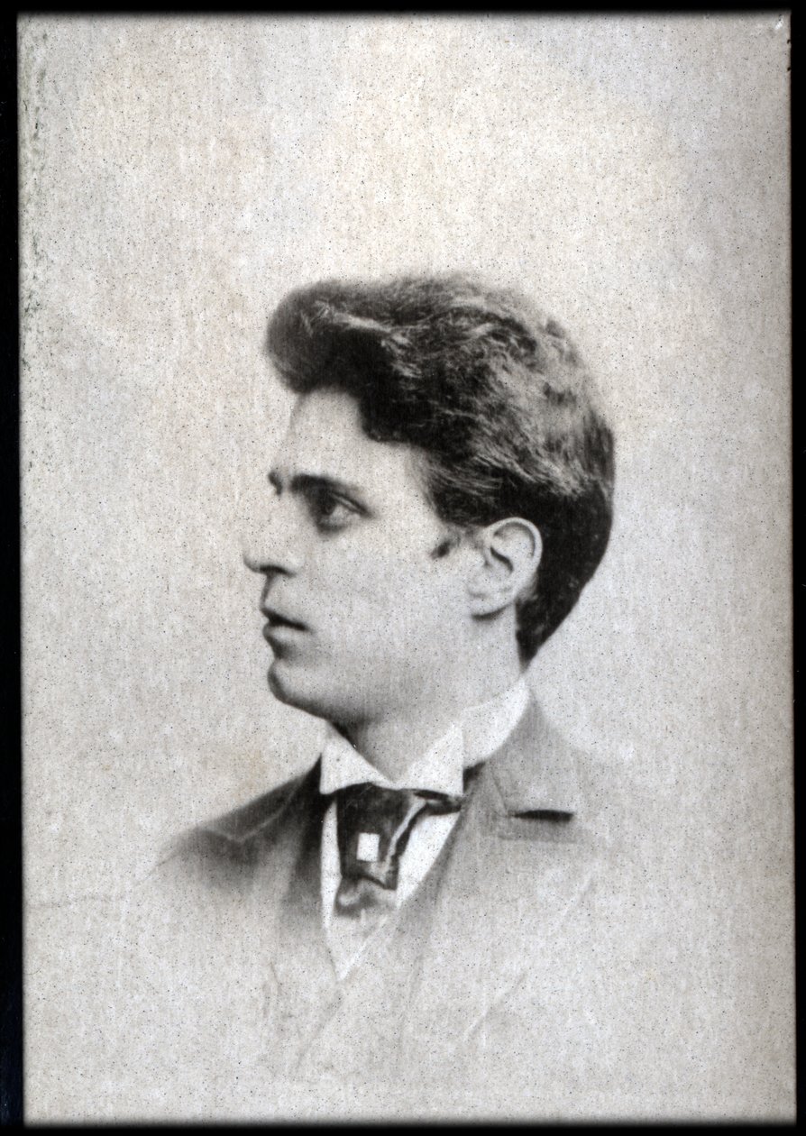 Pietro Mascagni（1863-1945）的肖像，意大利作曲家。 作者 法国摄影师