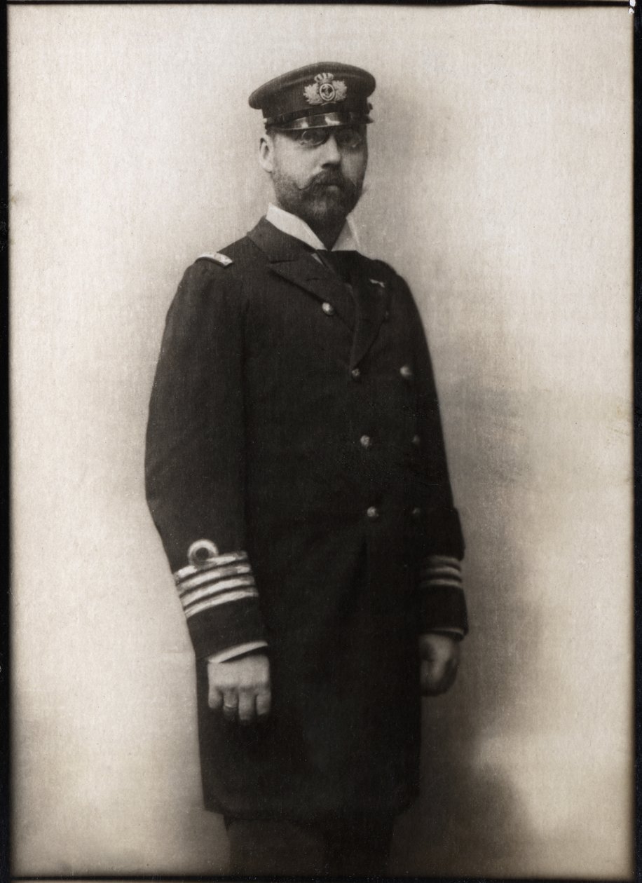 丹麦王子Valdemar（1858-1939）的肖像。 作者 法国摄影师