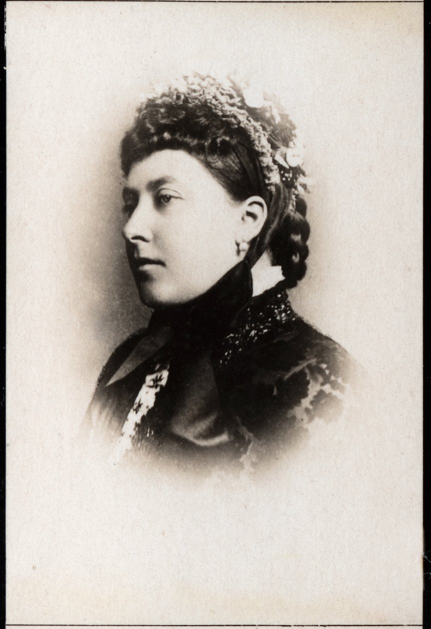 英国海伦娜公主的肖像（1846-1923）。 作者 法国摄影师