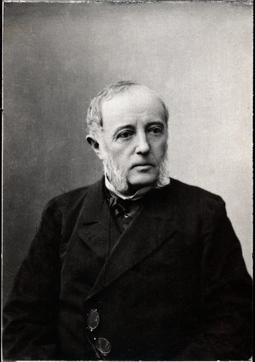 Rene Goblet（1828-1905）的肖像，法国政治家。 作者 法国摄影师