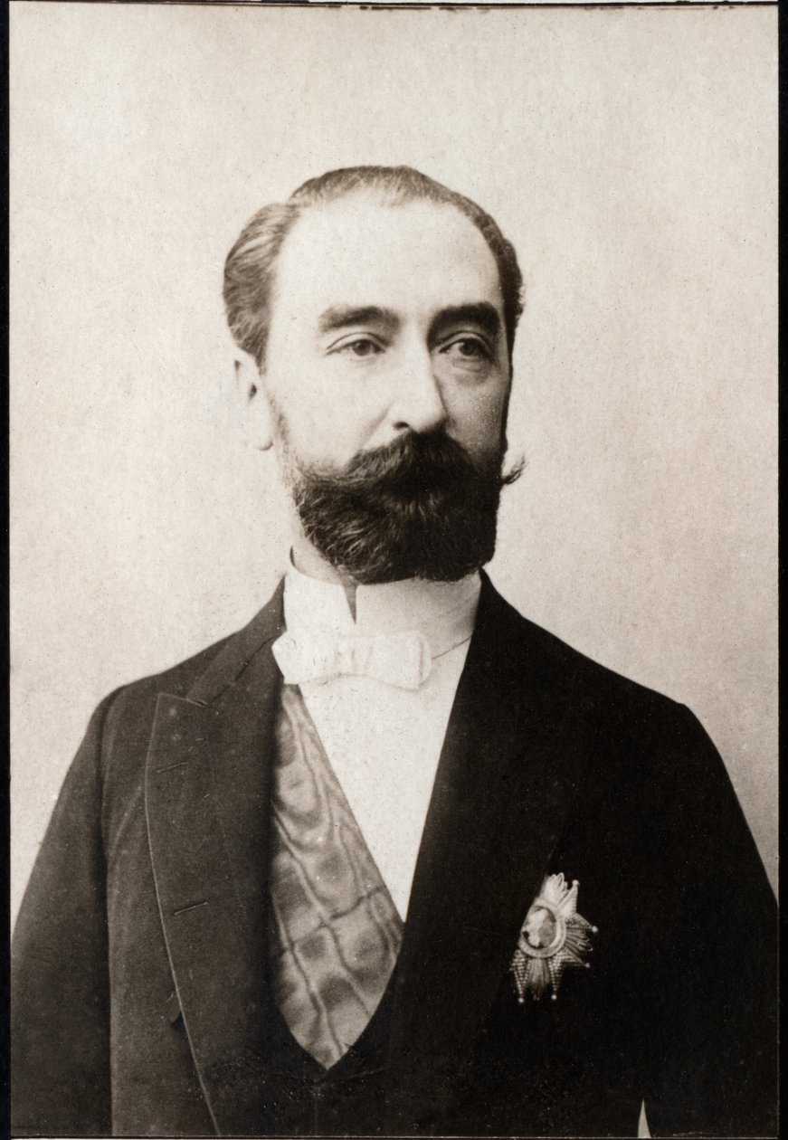 萨迪卡诺（1837-1894），法国政客的画像。 作者 法国摄影师