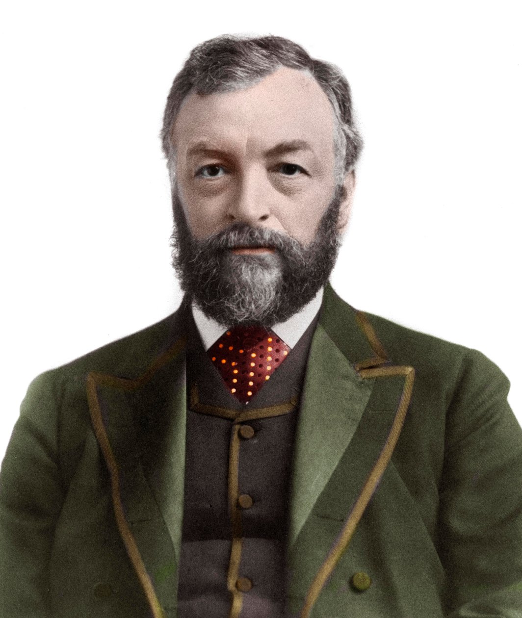 Samuel Pierpont Langley（1834-1906）的肖像。美国天文学家和飞机先驱。 作者 法国摄影师