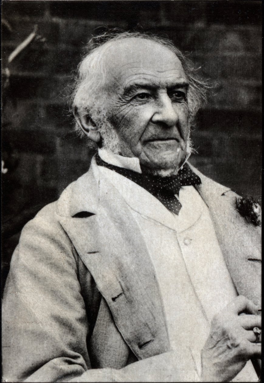 William Ewart Gladstone（1809-1898）的肖像，英国政治家。 作者 法国摄影师