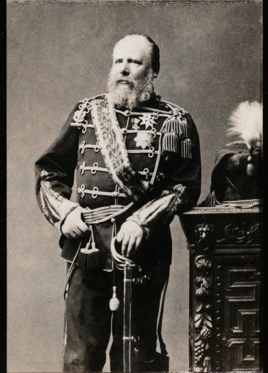 荷兰威廉三世的肖像（1817-1890），荷兰国王。 作者 法国摄影师