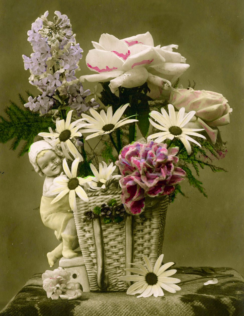 花篮c.1898（手绘照片） 作者 法语学校