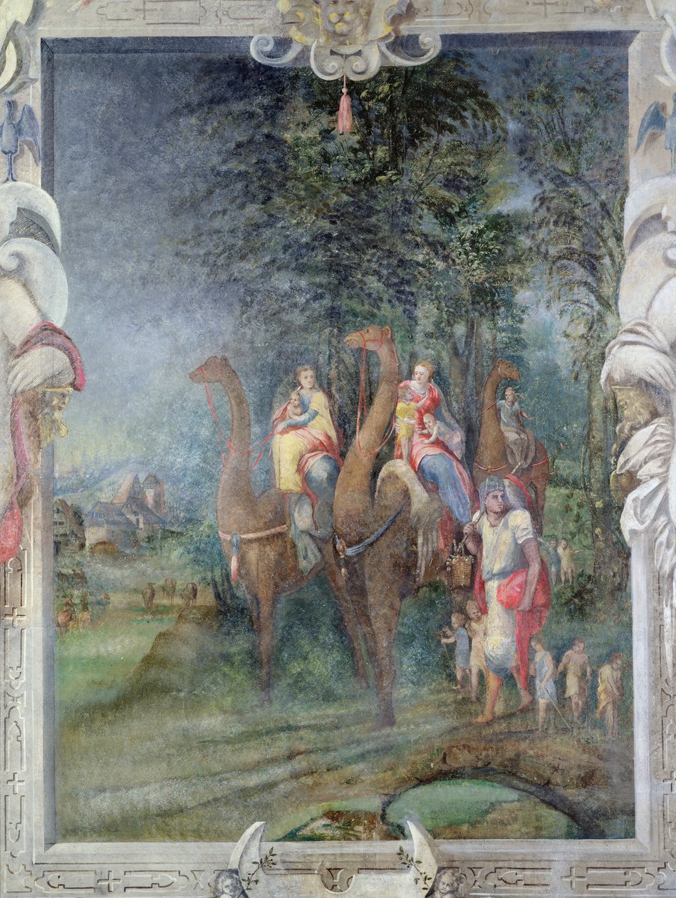 在Madeleine de Savoie，Chateau dEcouen的房间里烟囱上的出埃及现场 作者 法语学校