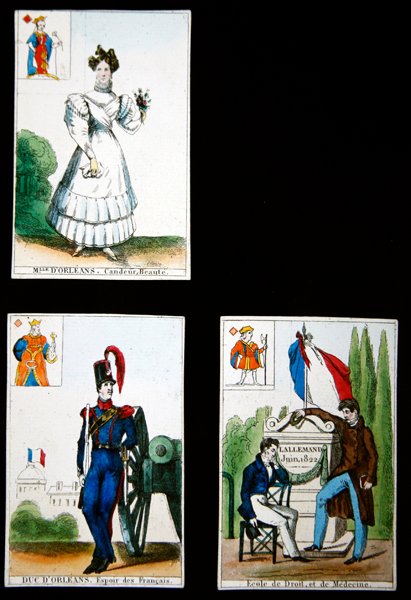 四张扑克牌，纪念1831年7月的英雄，1831年 作者 法语学校