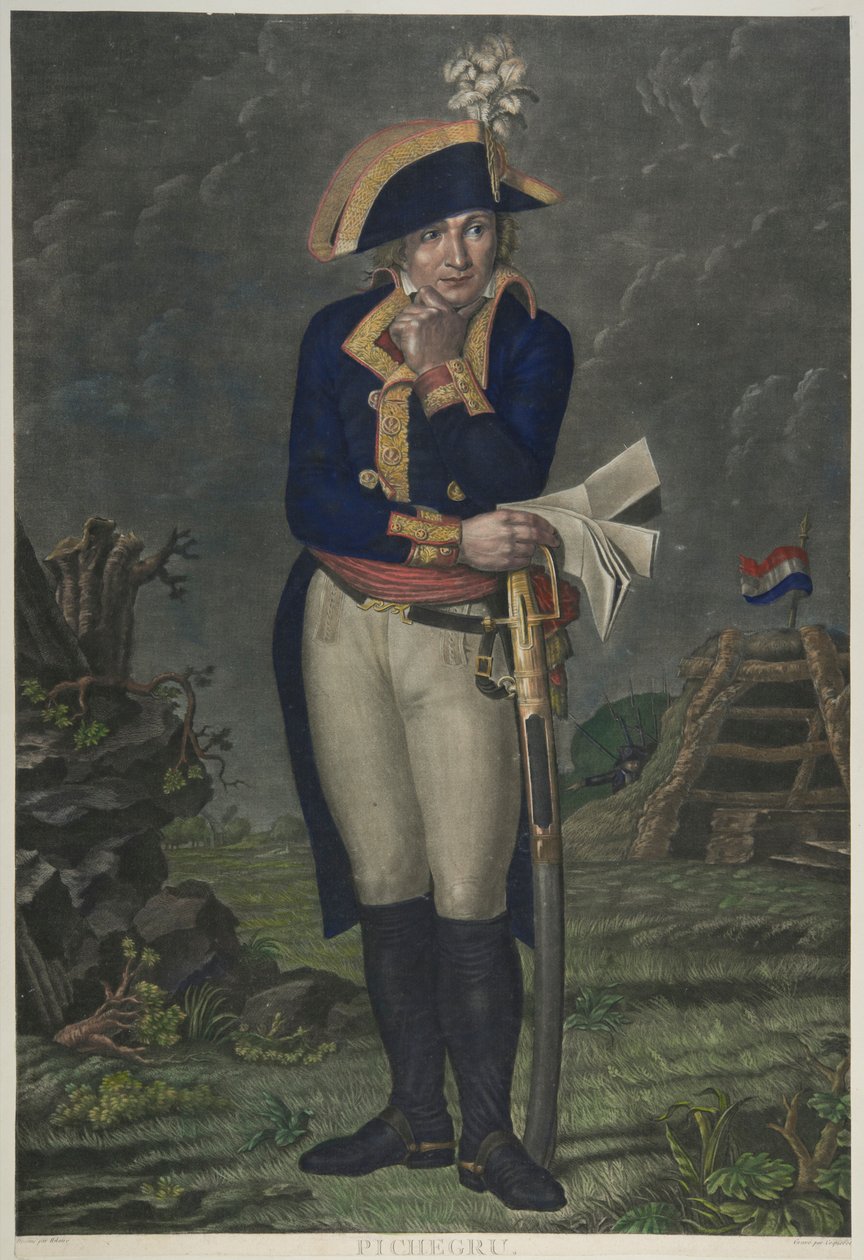 Jean-Charles Pichegru（彩色雕刻） 作者 法语学校