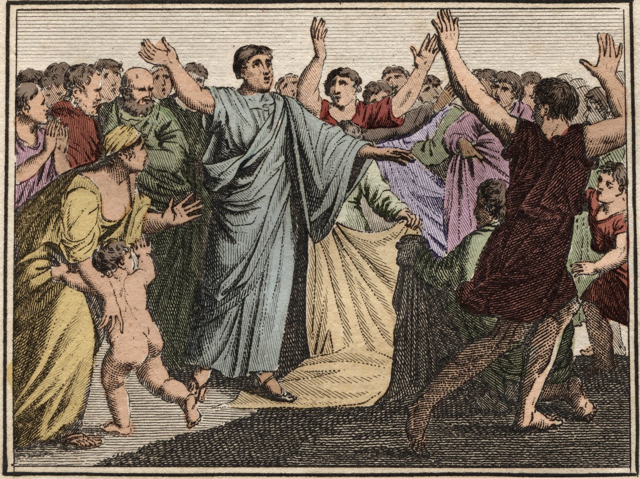 Marcus Tullius Cicero（公元前106-43），罗马政治家，演说家和作家，回到罗马（公元前77年）。 作者 法语学校