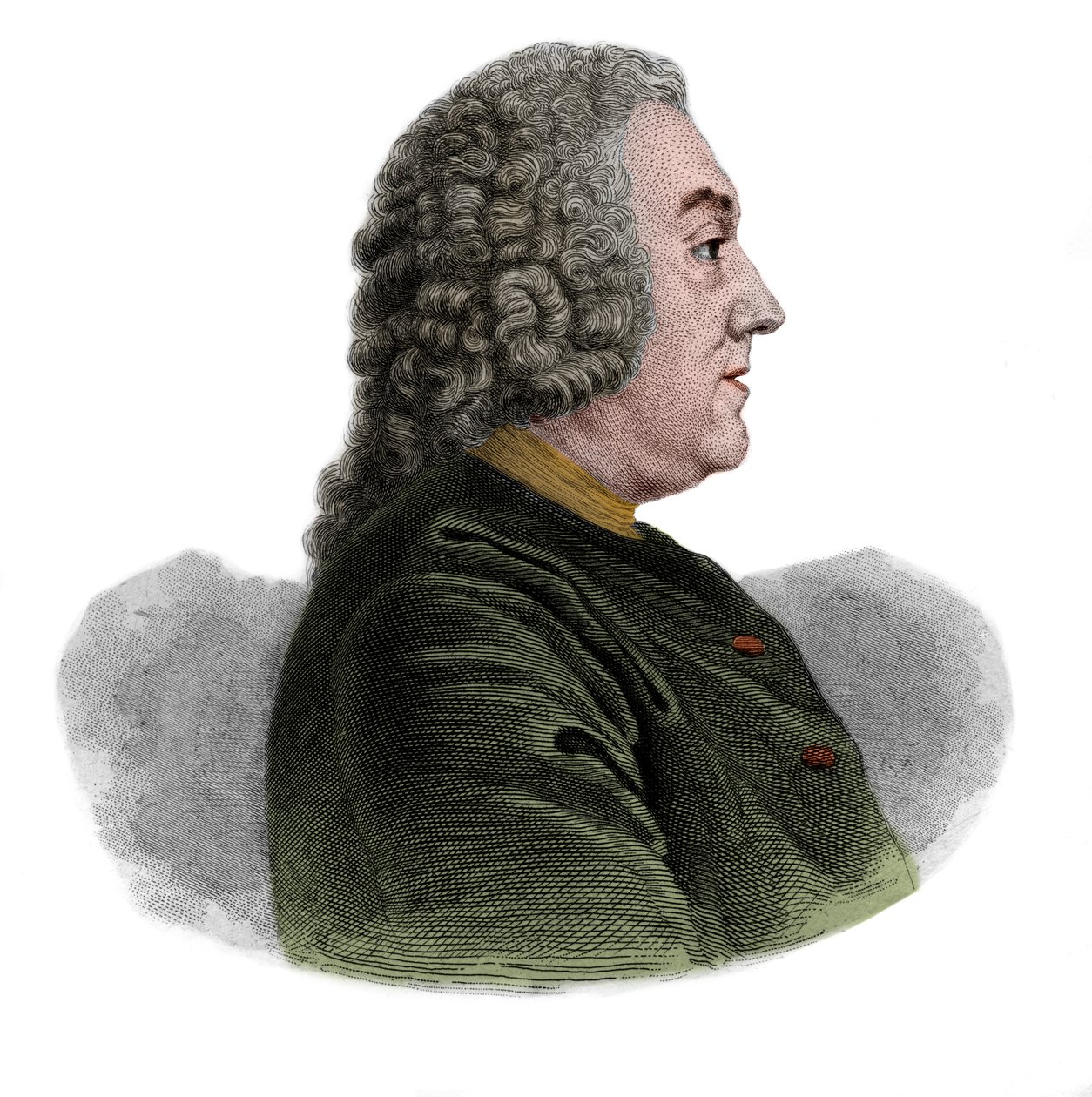 Anne Claude de Caylus marquis dEsternay的肖像，男爵de Bransac（1692-1765）法国古物，原考古学家和文学家。 作者 法语学校