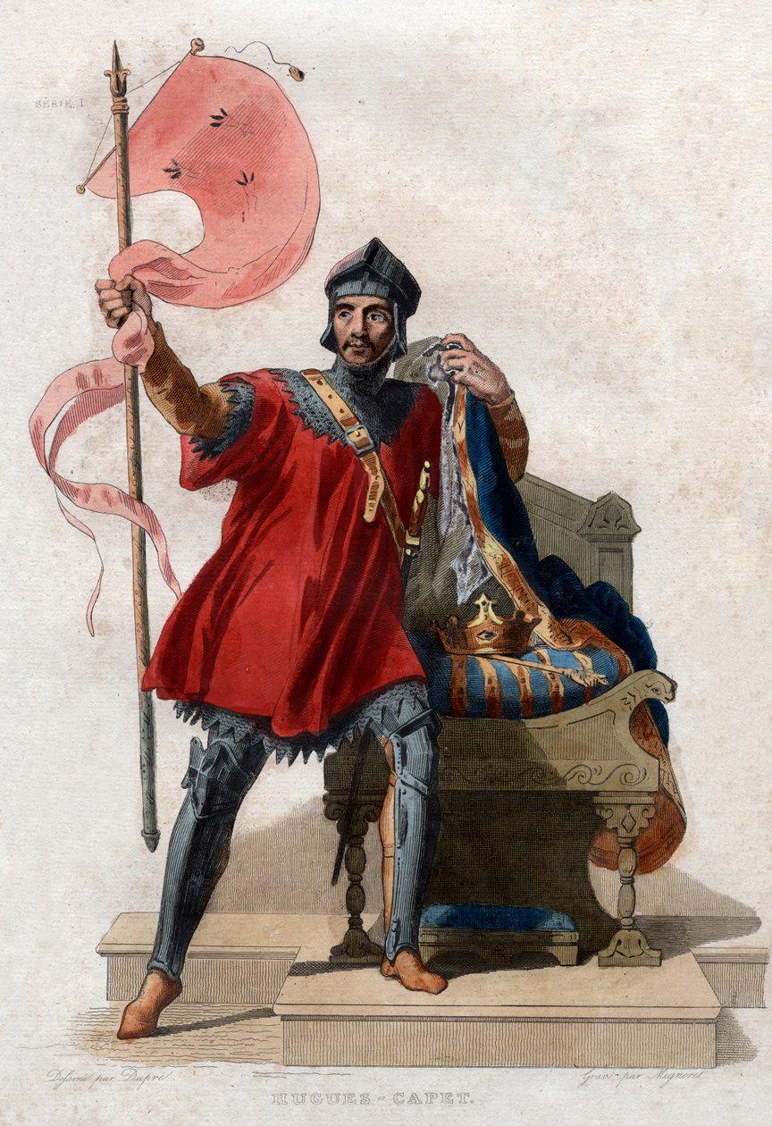 Hugh I Capet（c.941-996）的肖像，法国国王。 作者 法语学校